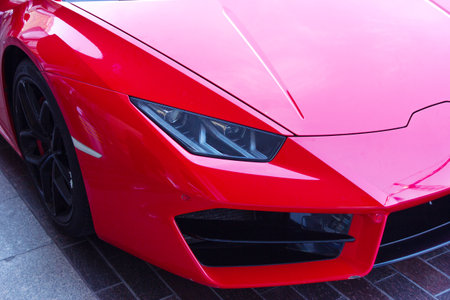 red sports car. modern car