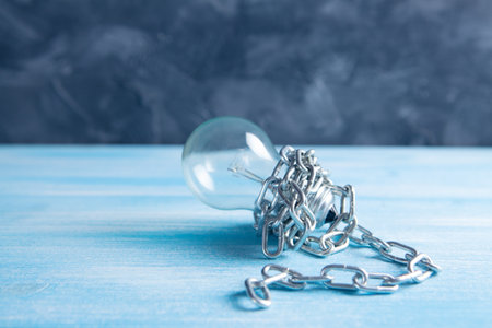 light bulb closed by a chain