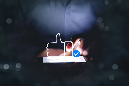 thumb up icon on phone