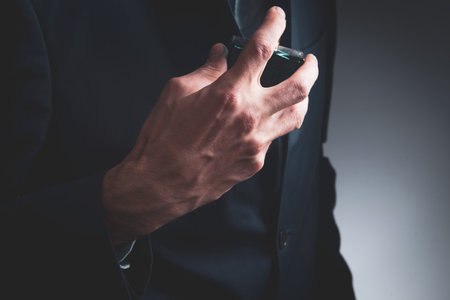 The concept of using perfume, taking care of your pleasant scent.の写真素材