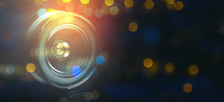 Close-up digital single lens reflex cameraの写真素材