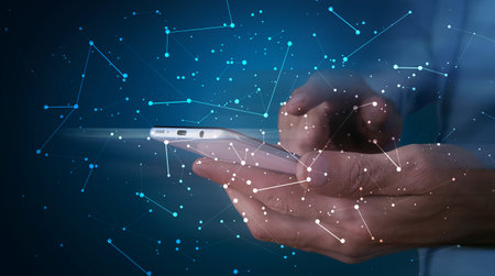 Global network connection concept, abstract concept