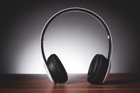 earphone. listen to an audiobook.の写真素材