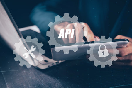 API application program interface flatの写真素材