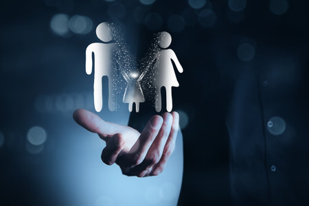 Family care and protection insurance conceptの写真素材