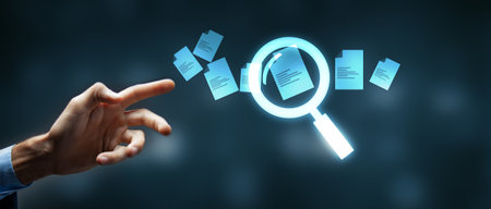 searching data in a folderの写真素材