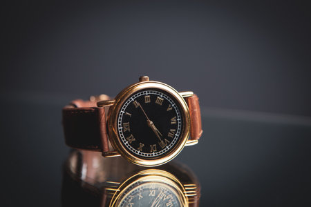 Elegant wrist watch close upの写真素材