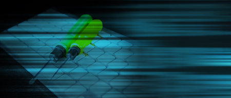 Electronic technical support concept. Wrenches