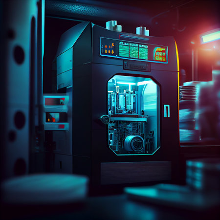 high tech lab - research and development concept, generative aiの素材