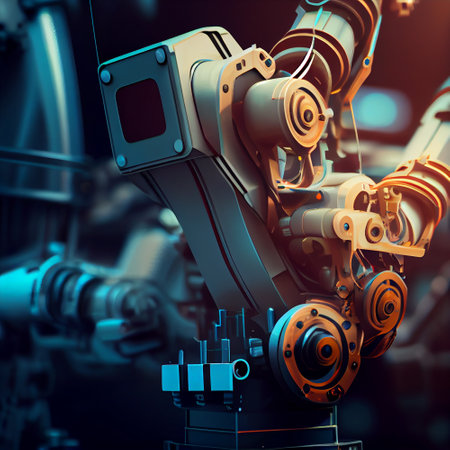Future technology for mechanized industry robot, generative aiの素材