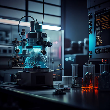 high tech lab - research and development concept, generative aiの素材
