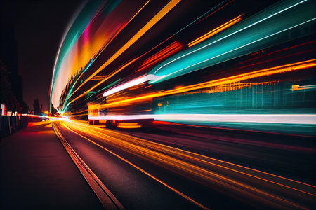 traffic in the city. generative aiの素材