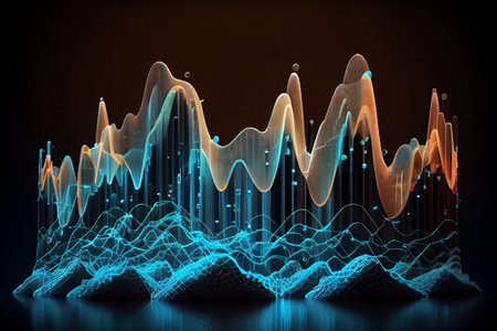 Abstract technology background.generative aiの素材