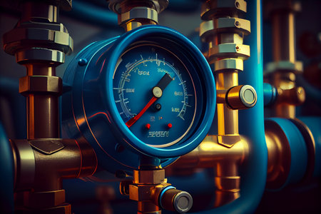 industrial equipment for oil and gas industry. generative aiの素材