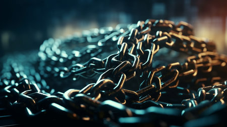 Hi-tech circuit board illustration.generative aiの素材