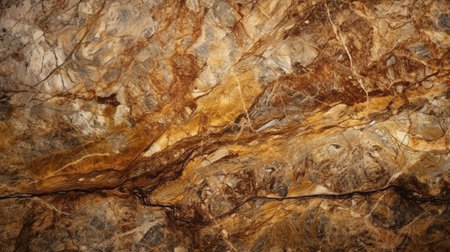 A close up of a marble table with a brown and tan marble surface.generative aiの素材