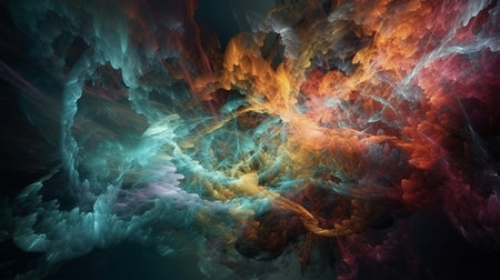 Abstract fractal. Fractal art background for creative design.generative aiの素材