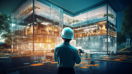 workers at work.generative aiの素材