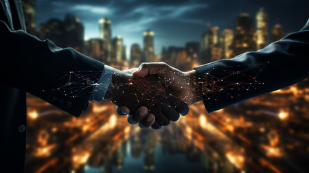 business people working in modern officeの素材