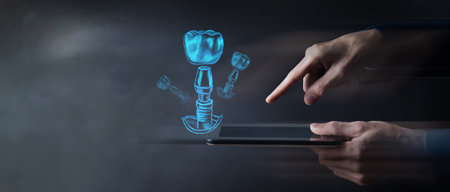 finger touching tablet with web icons, business concept