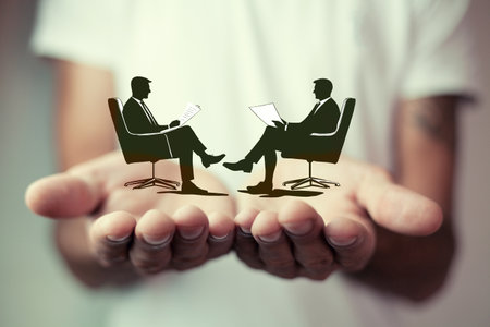 business partnership and teamwork conceptの写真素材