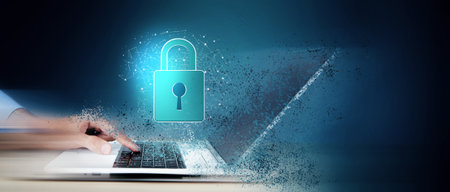 padlock icon. cyber security concept.