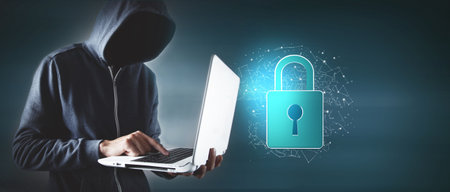 padlock icon. cyber security concept.