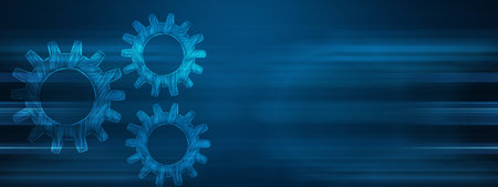 gears on technology and innovation concept.