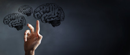 virtual brain for innovation conceptの写真素材