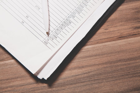 blank calendar on wooden table, planning for appointment meeting.