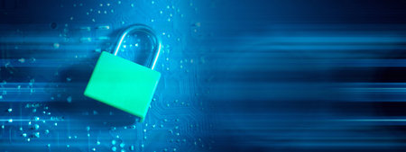 abstract technology and digital background,の写真素材