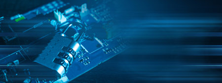 abstract technology and digital background,
