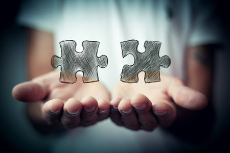 puzzle pieceの写真素材