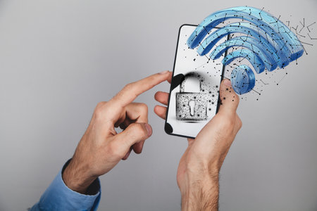 concept of wifi security and data protection