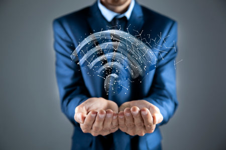 fast wifi reliable internet systemの写真素材