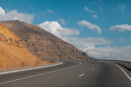 beautiful road in the mountainsの写真素材