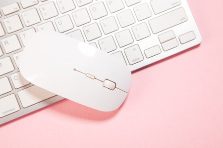 modern computer keyboard and mouse