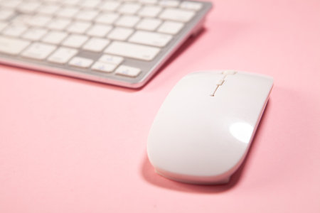 modern computer keyboard and mouse