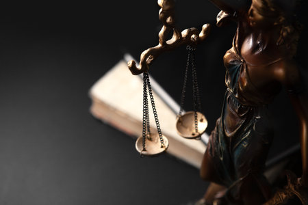 Law theme, scales of justiceの写真素材