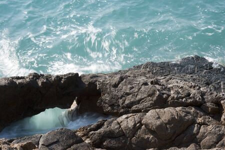 Water eroded rocksの写真素材