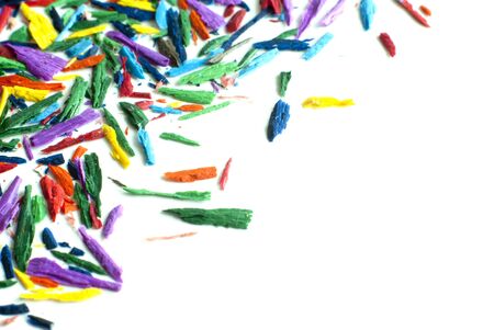 Color chip from colored pencilsの写真素材