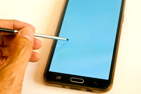 Pen and Phoneの写真素材