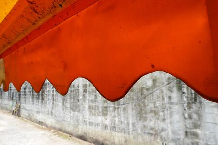 Orange awningの写真素材