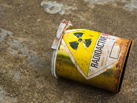 Decay of old Radioactive material containerの写真素材