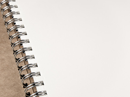 Blank page white paper of Note Bookの写真素材