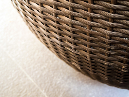 Close up Detail of Furniture Plastic weave textureの写真素材