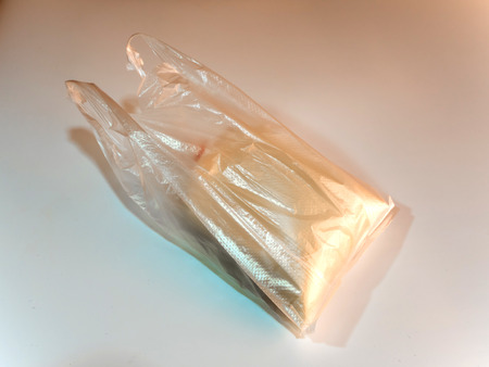 Soymilk in the plastic bag the traditional Thai or Chinese cuisineの写真素材