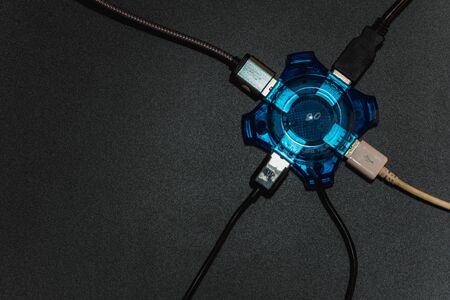 USB Hub Seperate the USB equipment connectionの写真素材