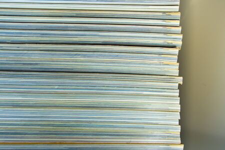 Texture of the  opposite of spine of magazine pileの写真素材