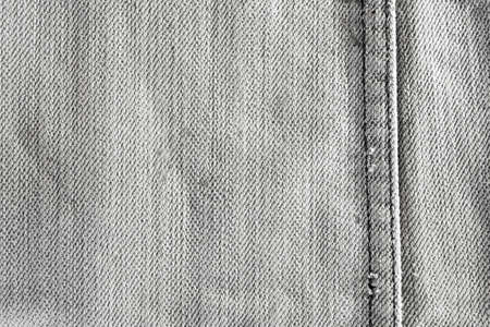 Texture and seam of denim fabricの写真素材